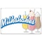 Signmission Milkshakes Banner Heavy Duty 13 Oz Vinyl with Grommets Single Sided B-60 Milkshakes - alternate 1